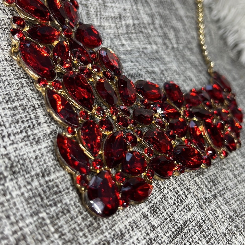 Ruby necklace set - Picture 5 of 6